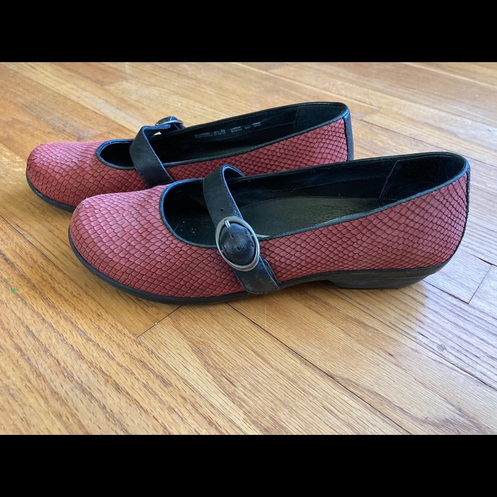 Red Dansko Mary Janes size 39